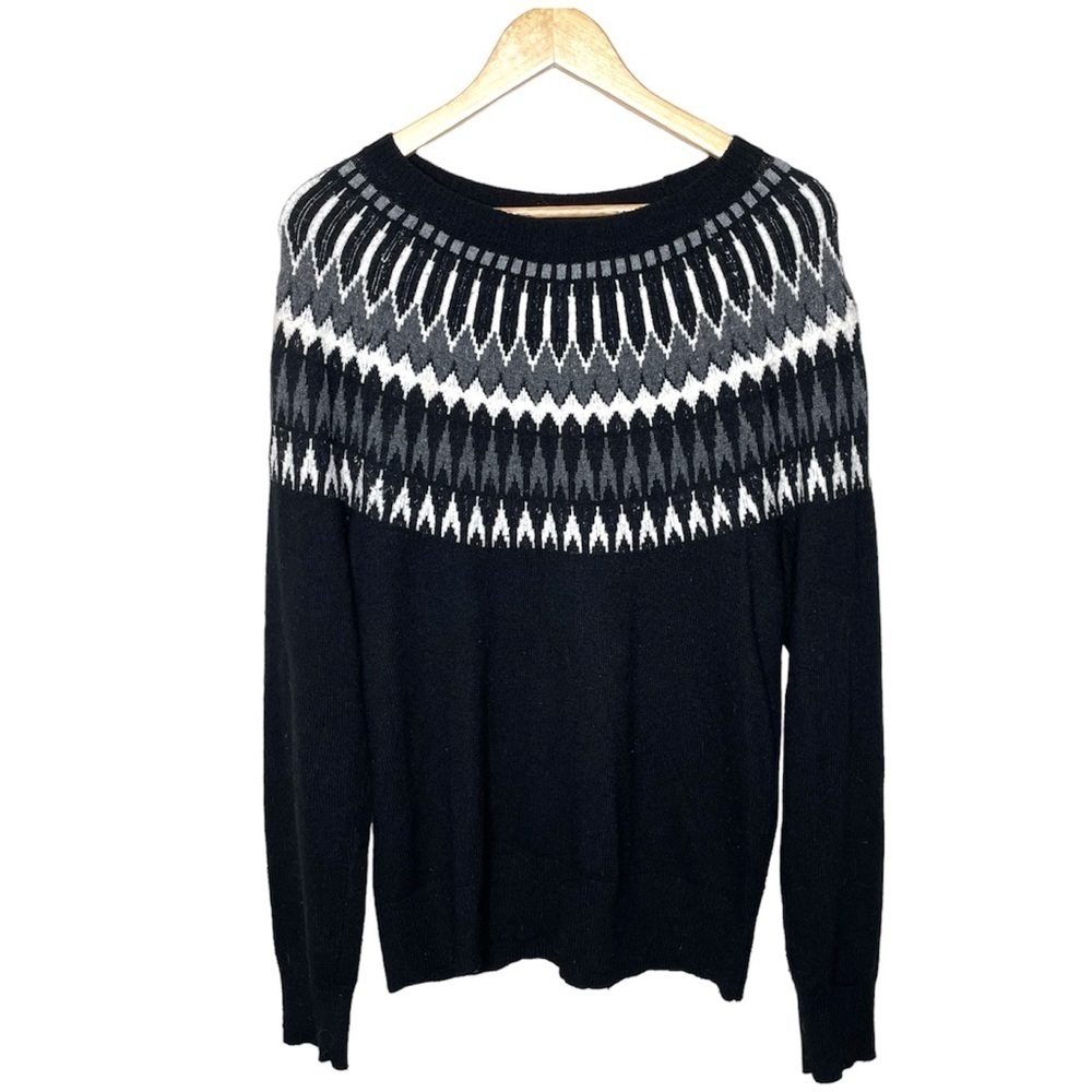 Express Men’s Crewneck Wool Blend Nordic Sweater Medium